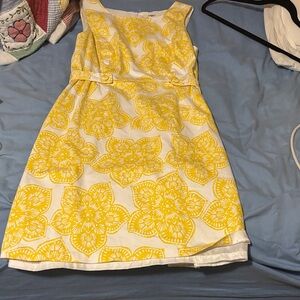 Cato Yellow Floral Mini Dress